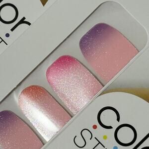 New Color Street “To The Max” Shimmery Pink, Orange and Purple Nail Strips